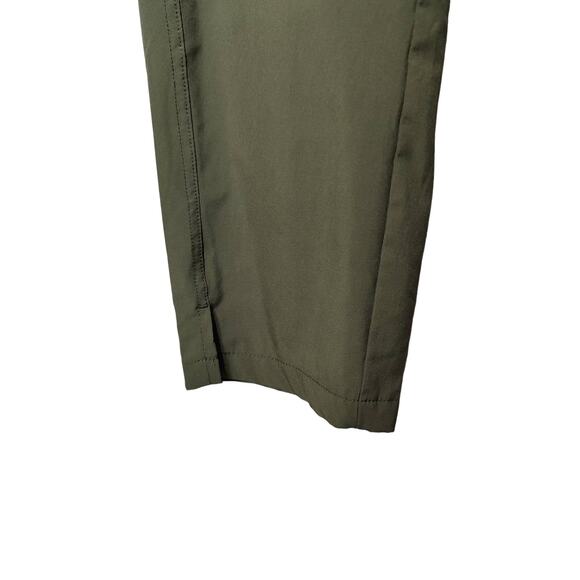 Eddie Bauer Women's Sz M Green Performance Hiking Pants Pull On Elastic Waist - Picture 4 of 8